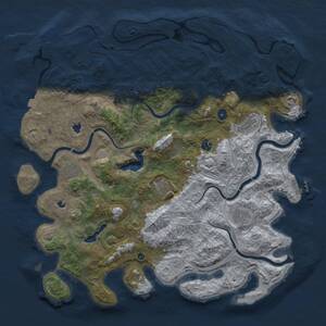 Thumbnail Rust Map: Procedural Map, Size: 4550, Seed: 1308001519, 13 Monuments