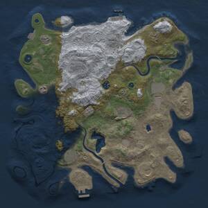 Thumbnail Rust Map: Procedural Map, Size: 4000, Seed: 162989988, 15 Monuments