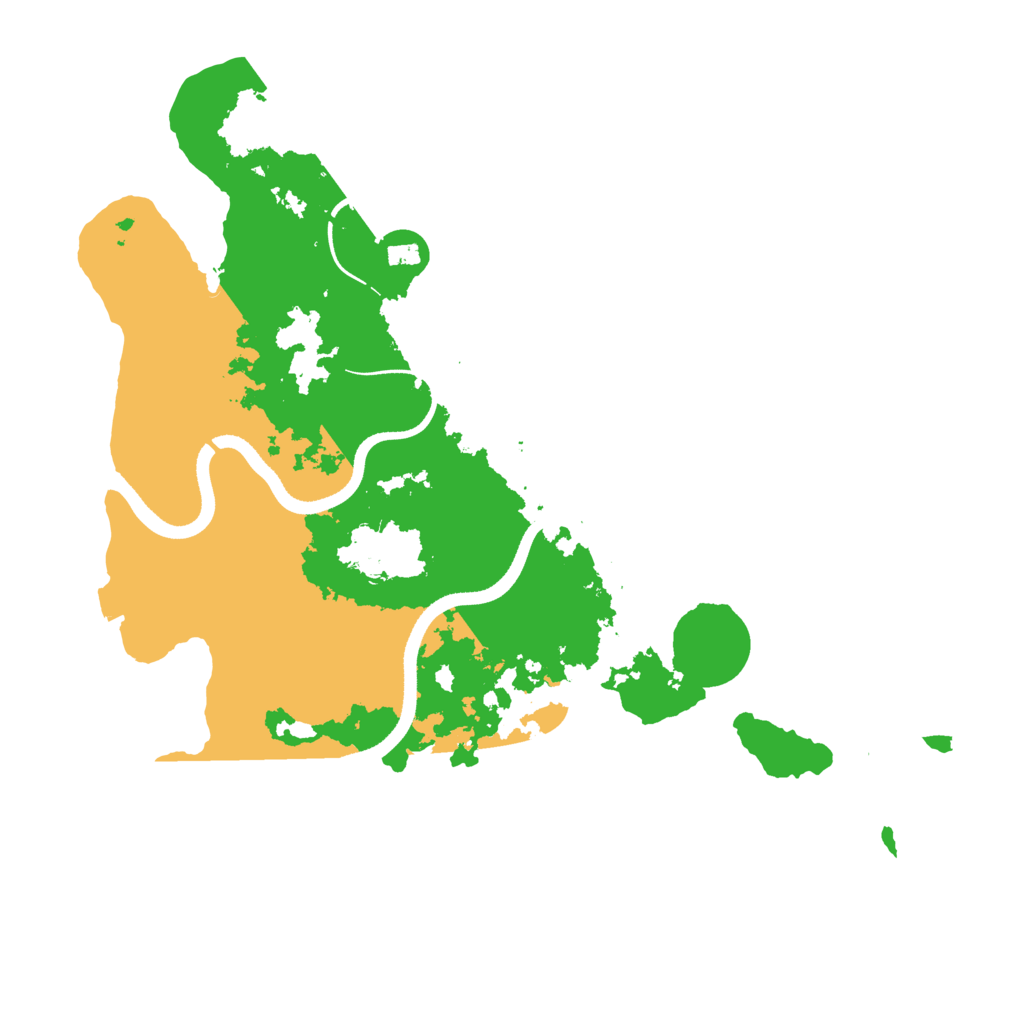 Biome Rust Map: Procedural Map, Size: 3500, Seed: 45653