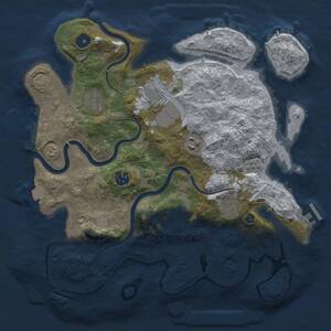 Thumbnail Rust Map: Procedural Map, Size: 3500, Seed: 45653, 13 Monuments