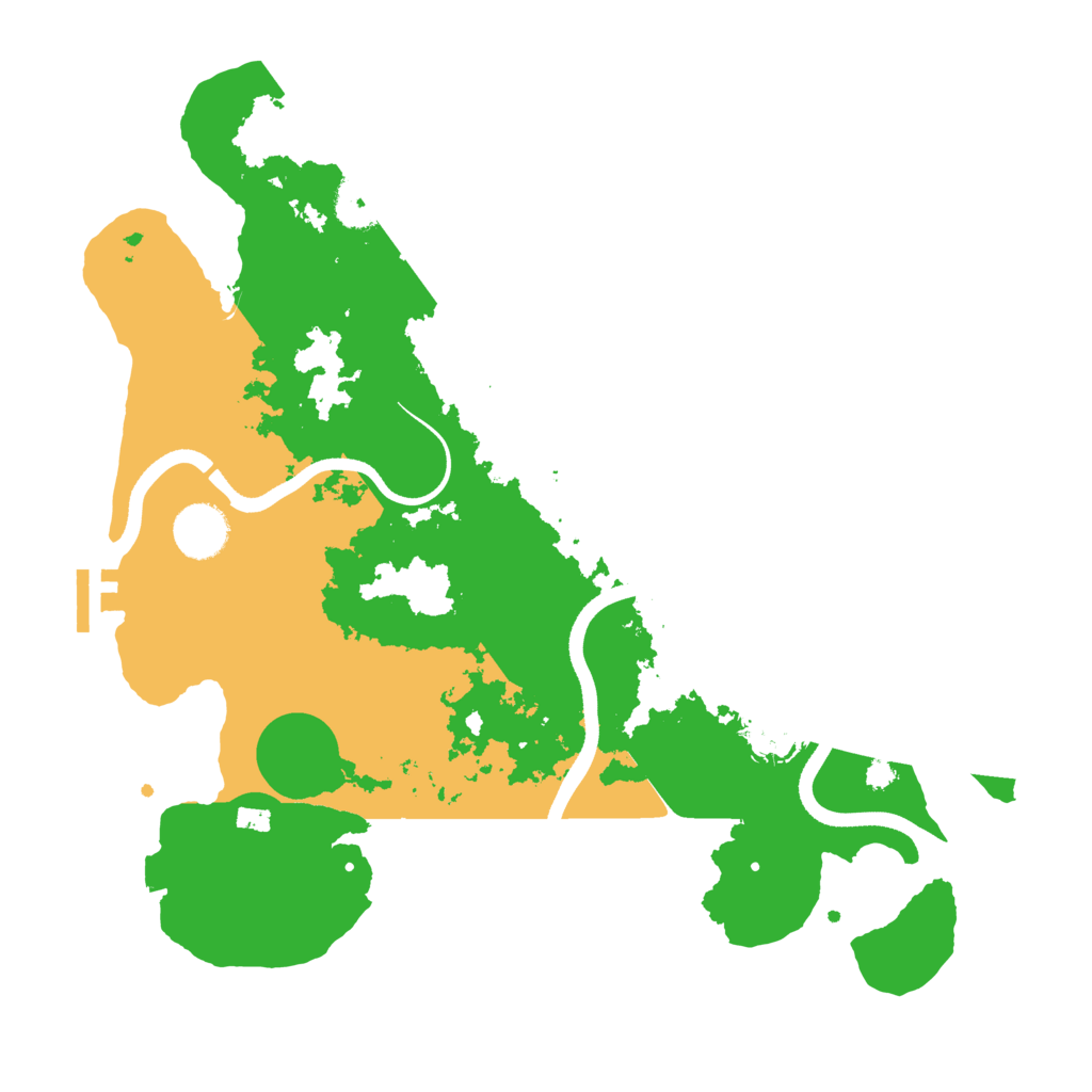 Biome Rust Map: Procedural Map, Size: 3500, Seed: 45653
