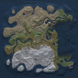 Thumbnail Rust Map: Procedural Map, Size: 4000, Seed: 411487611, 15 Monuments