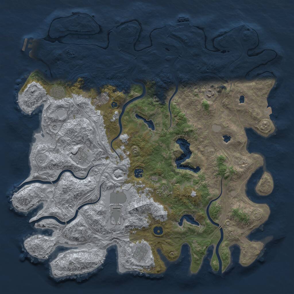 Rust Map: Procedural Map, Size: 4750, Seed: 1357823181, 15 Monuments