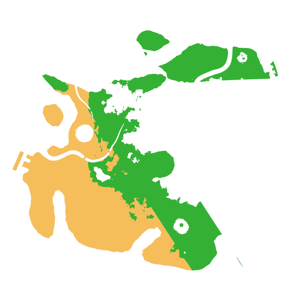 Biome Rust Map: Procedural Map, Size: 3000, Seed: 68816229