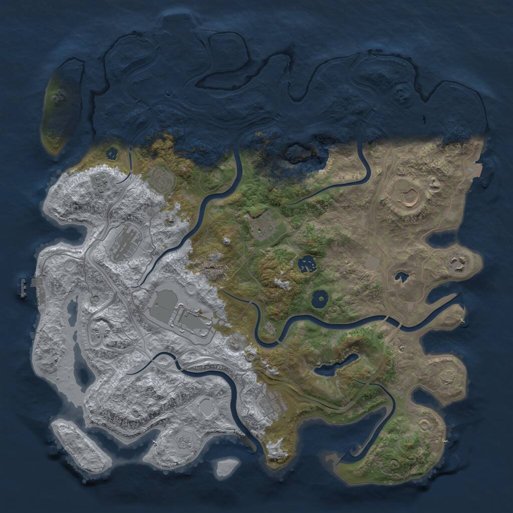 Rust Map: Procedural Map, Size: 4300, Seed: 20250530, 15 Monuments