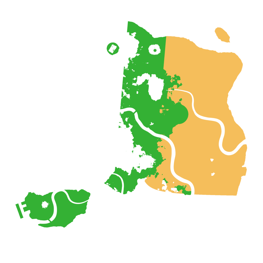 Biome Rust Map: Procedural Map, Size: 3500, Seed: 478949834