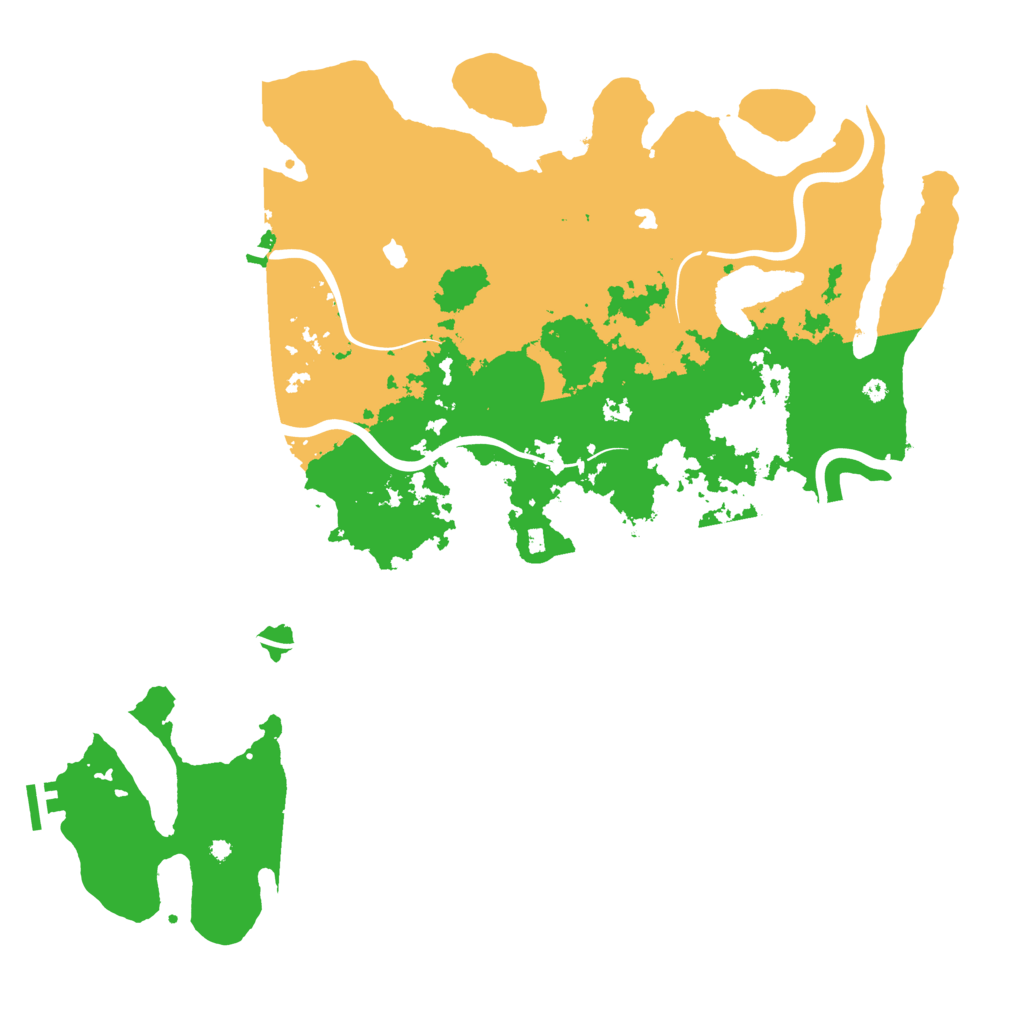 Biome Rust Map: Procedural Map, Size: 4500, Seed: 1999215937