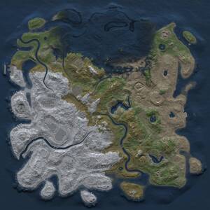 Thumbnail Rust Map: Procedural Map, Size: 4750, Seed: 1880268973, 17 Monuments