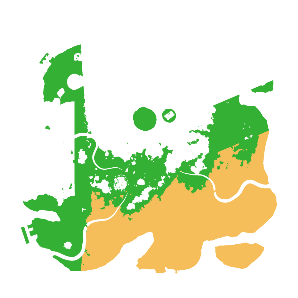 Biome Rust Map: Procedural Map, Size: 3500, Seed: 1518844635