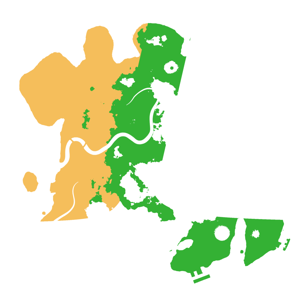 Biome Rust Map: Procedural Map, Size: 3500, Seed: 626315202