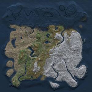 Thumbnail Rust Map: Procedural Map, Size: 4200, Seed: 542909, 12 Monuments