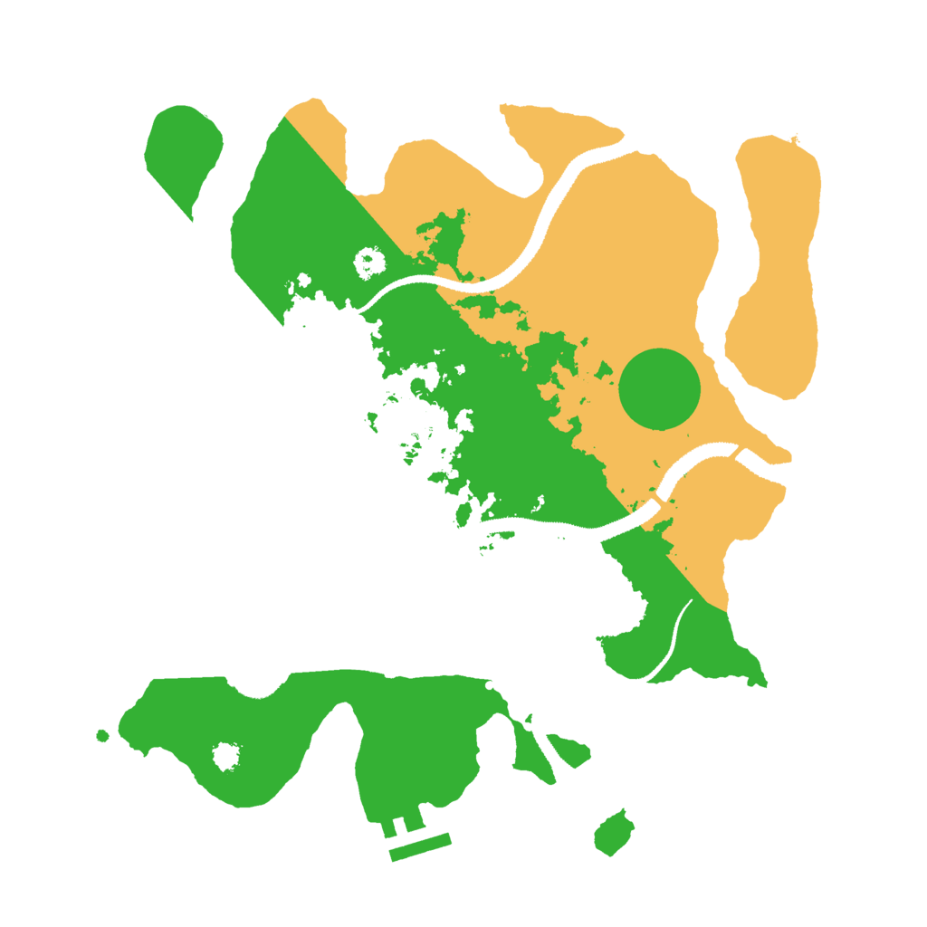 Biome Rust Map: Procedural Map, Size: 3000, Seed: 434663552
