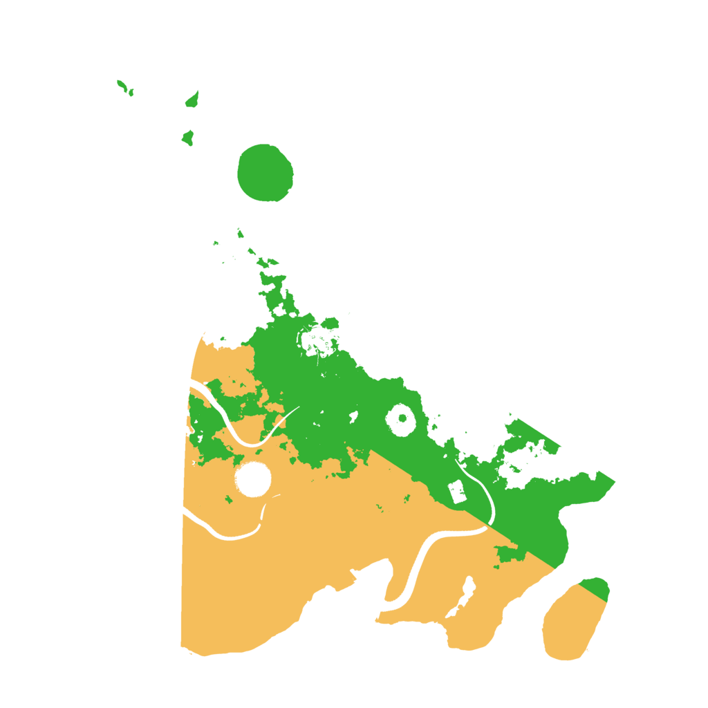 Biome Rust Map: Procedural Map, Size: 3500, Seed: 515856108