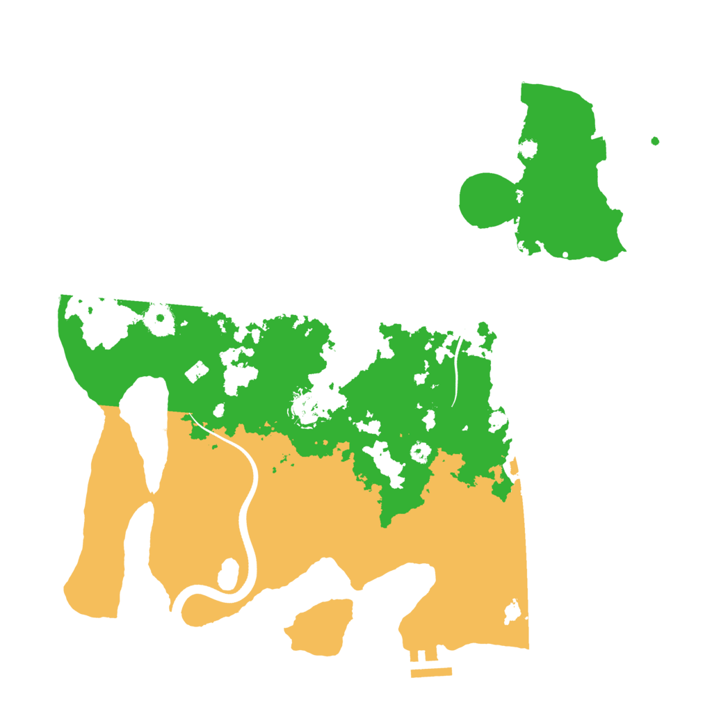Biome Rust Map: Procedural Map, Size: 3500, Seed: 254475189