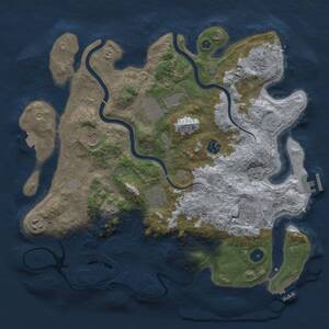 Thumbnail Rust Map: Procedural Map, Size: 3800, Seed: 468562784, 14 Monuments