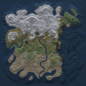 Thumbnail Rust Map: Procedural Map, Size: 3900, Seed: 17762077, 14 Monuments