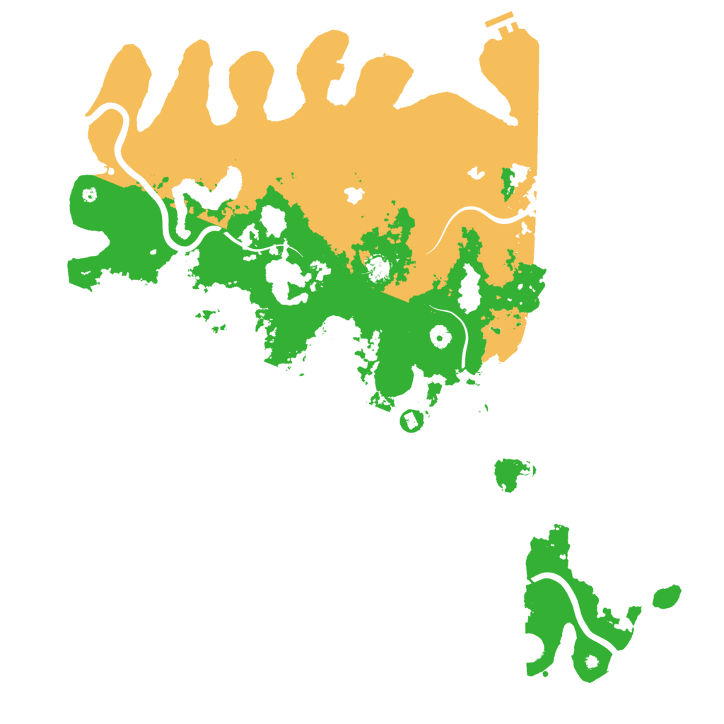 Biome Rust Map: Procedural Map, Size: 5000, Seed: 1125