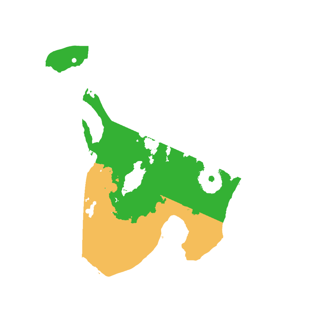 Biome Rust Map: Procedural Map, Size: 2000, Seed: 52487173