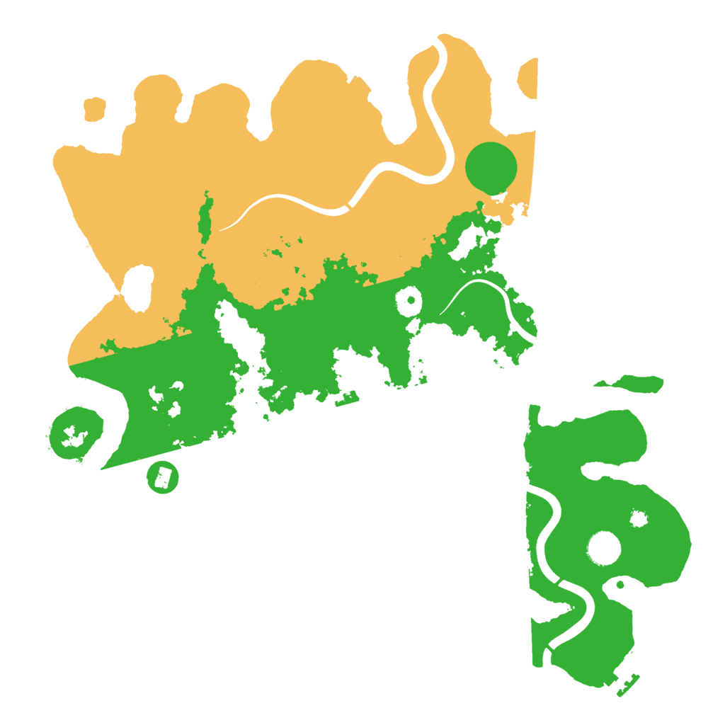Biome Rust Map: Procedural Map, Size: 3800, Seed: 2027777982