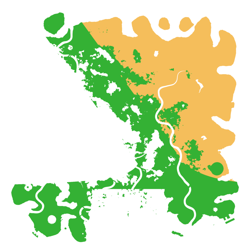 Biome Rust Map: Procedural Map, Size: 5200, Seed: 250189