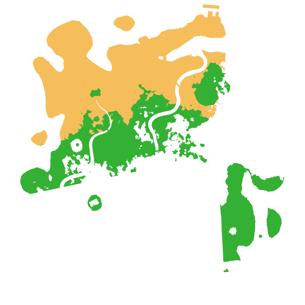 Biome Rust Map: Procedural Map, Size: 3700, Seed: 1096930025