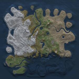 Thumbnail Rust Map: Procedural Map, Size: 4250, Seed: 1344322176, 13 Monuments
