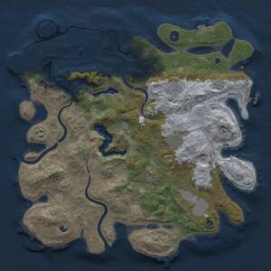 Thumbnail Rust Map: Procedural Map, Size: 4000, Seed: 724254170, 12 Monuments