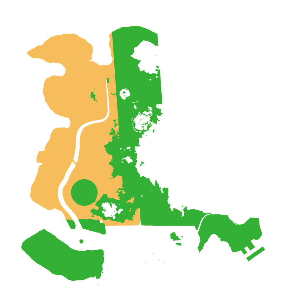 Biome Rust Map: Procedural Map, Size: 3000, Seed: 39274