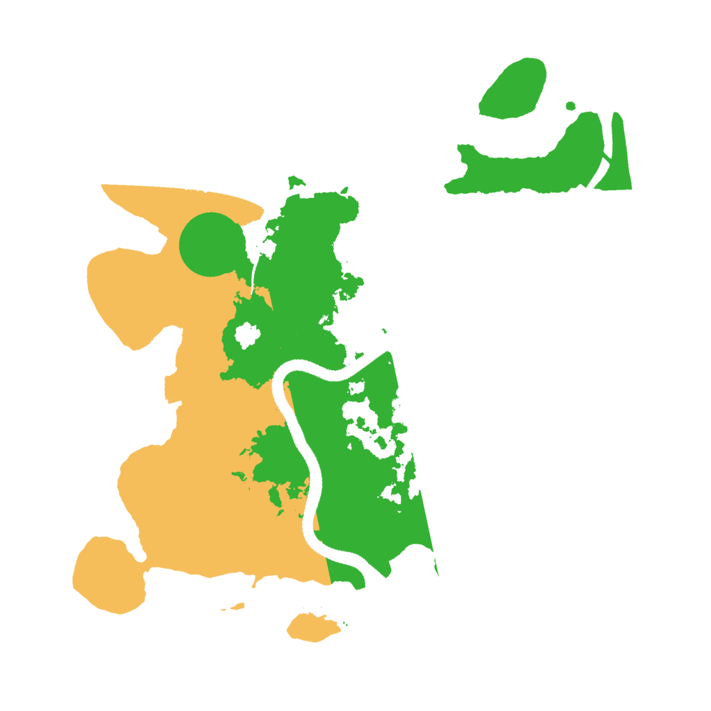 Biome Rust Map: Procedural Map, Size: 3000, Seed: 11061