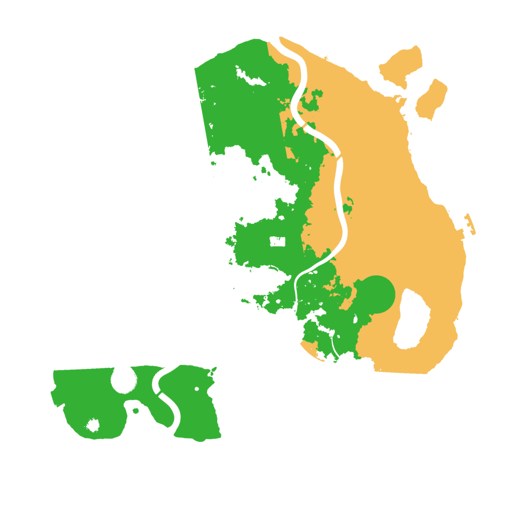 Biome Rust Map: Procedural Map, Size: 3500, Seed: 15975388