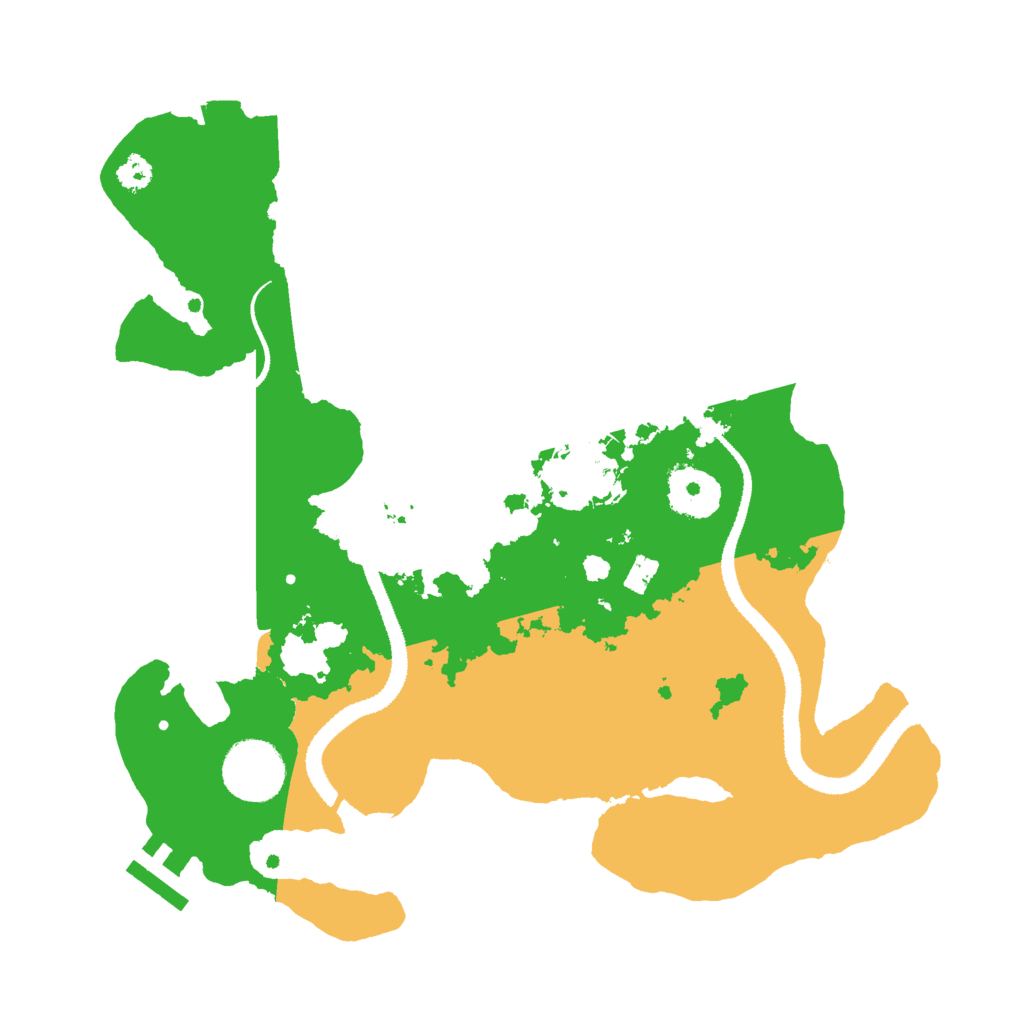 Biome Rust Map: Procedural Map, Size: 3000, Seed: 491837