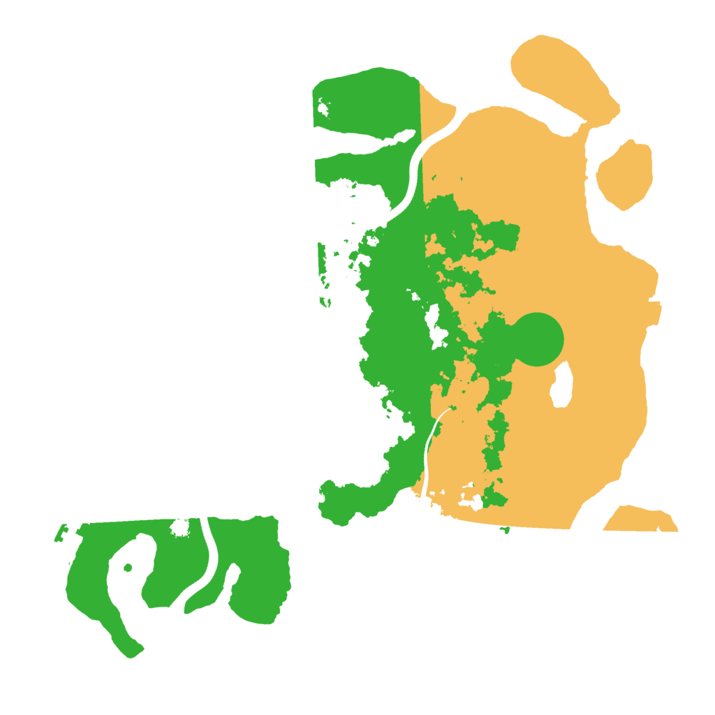 Biome Rust Map: Procedural Map, Size: 3500, Seed: 847944995