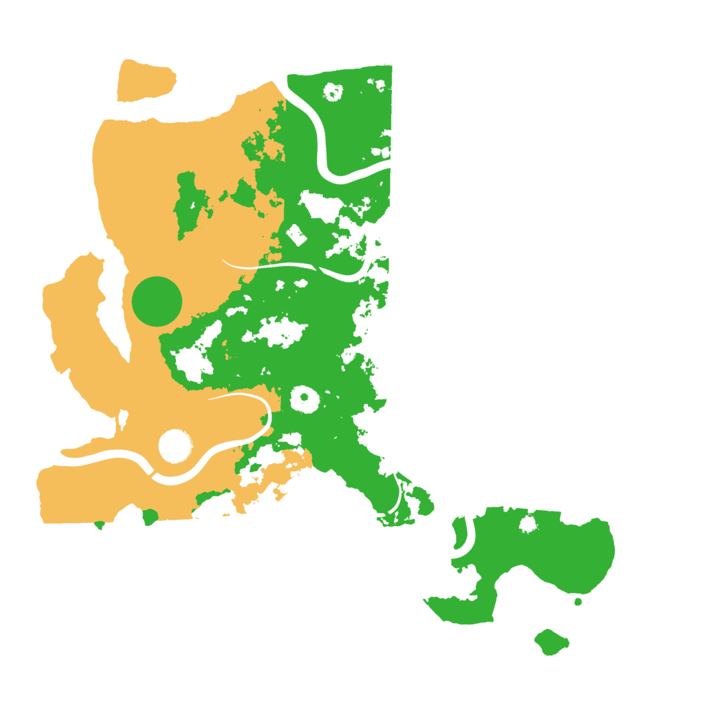 Biome Rust Map: Procedural Map, Size: 3700, Seed: 1997690625
