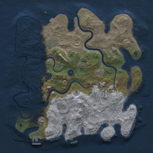 Thumbnail Rust Map: Procedural Map, Size: 3750, Seed: 92784087, 12 Monuments