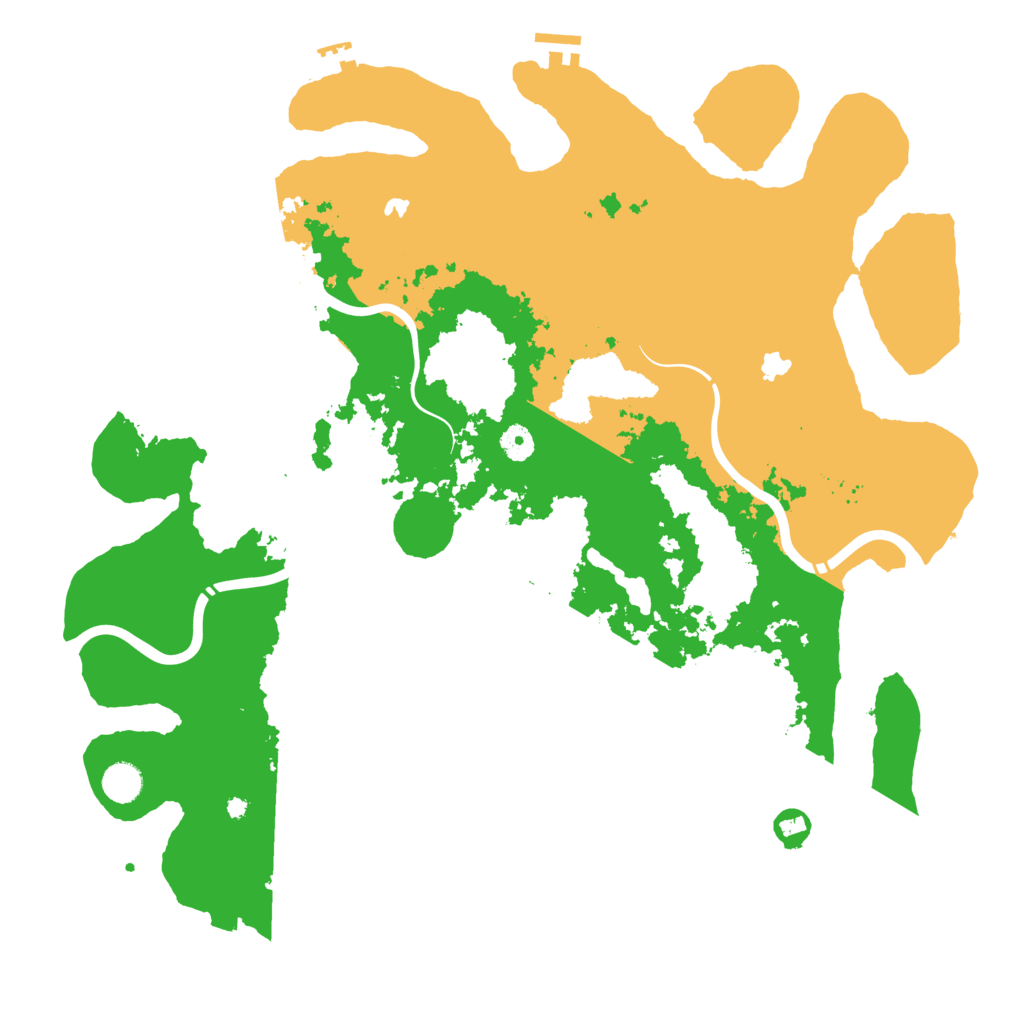 Biome Rust Map: Procedural Map, Size: 4500, Seed: 2107312281
