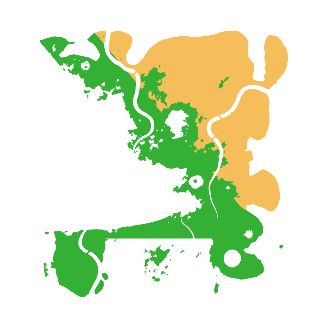 Biome Rust Map: Procedural Map, Size: 3500, Seed: 9745009