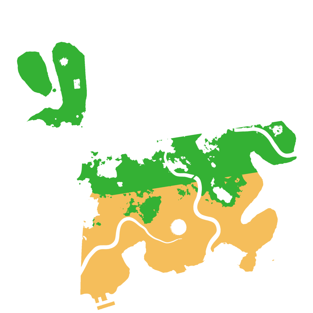 Biome Rust Map: Procedural Map, Size: 3500, Seed: 391034545