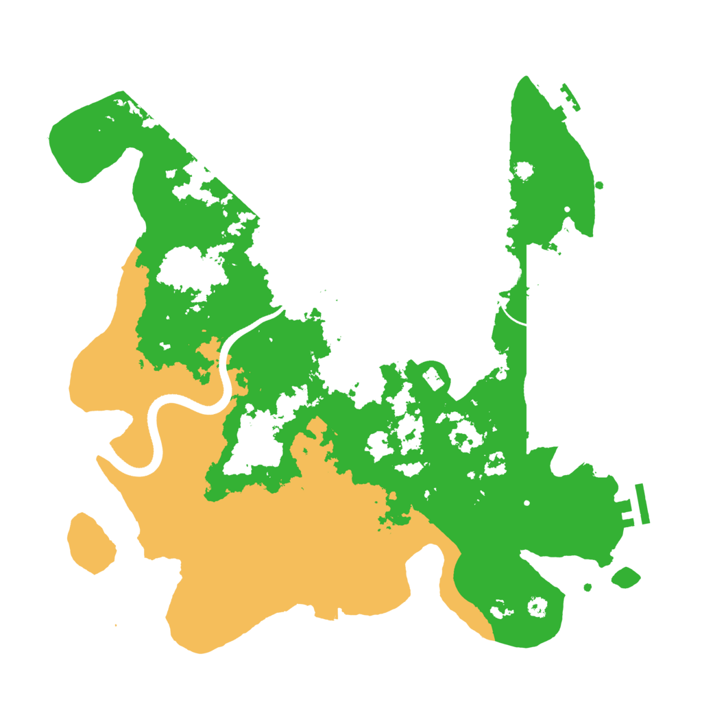 Biome Rust Map: Procedural Map, Size: 3500, Seed: 743491580