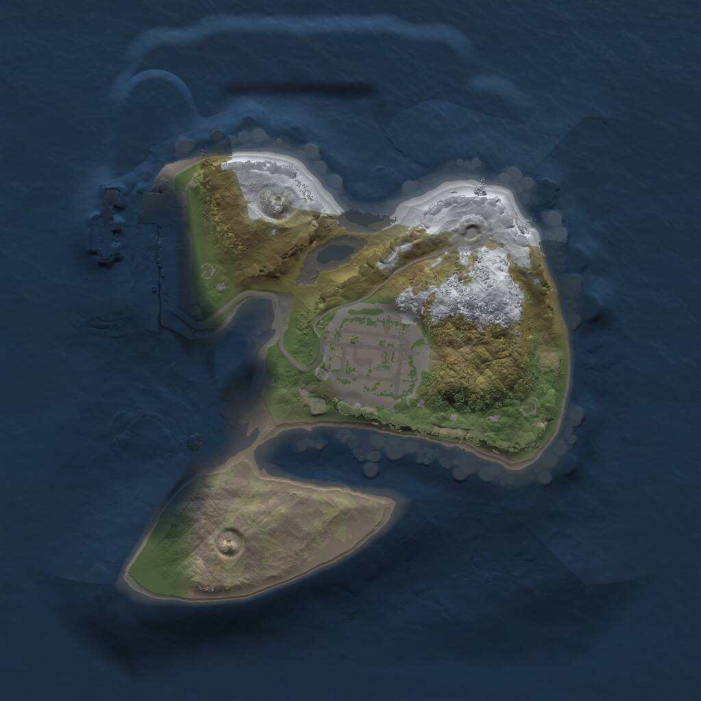 Rust Map: Procedural Map, Size: 1550, Seed: 13267647, 3 Monuments