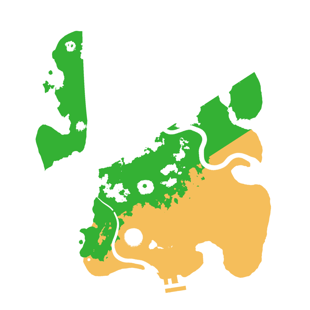 Biome Rust Map: Procedural Map, Size: 3000, Seed: 1245256299