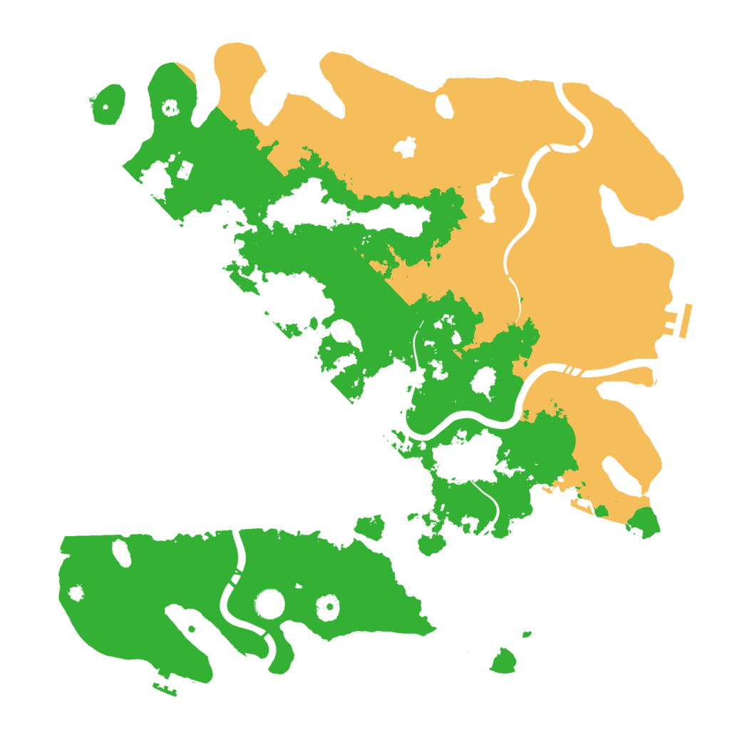 Biome Rust Map: Procedural Map, Size: 4300, Seed: 367236519