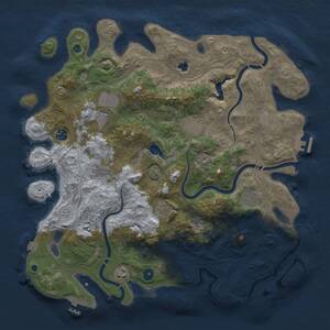 Thumbnail Rust Map: Procedural Map, Size: 4300, Seed: 367236519, 14 Monuments