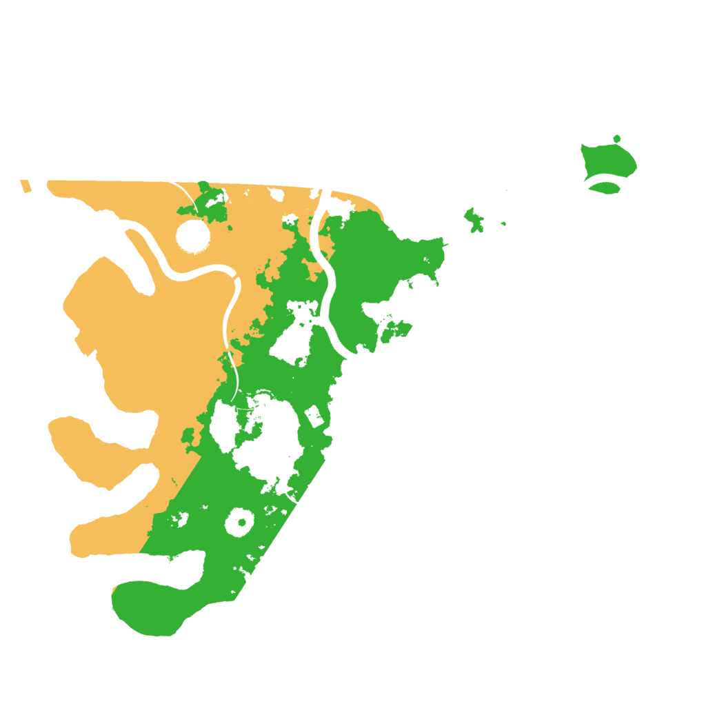 Biome Rust Map: Procedural Map, Size: 3700, Seed: 254528519