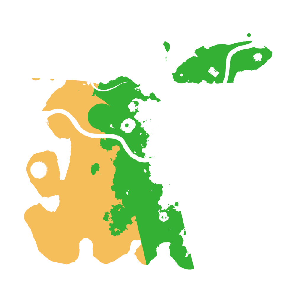 Biome Rust Map: Procedural Map, Size: 3200, Seed: 74