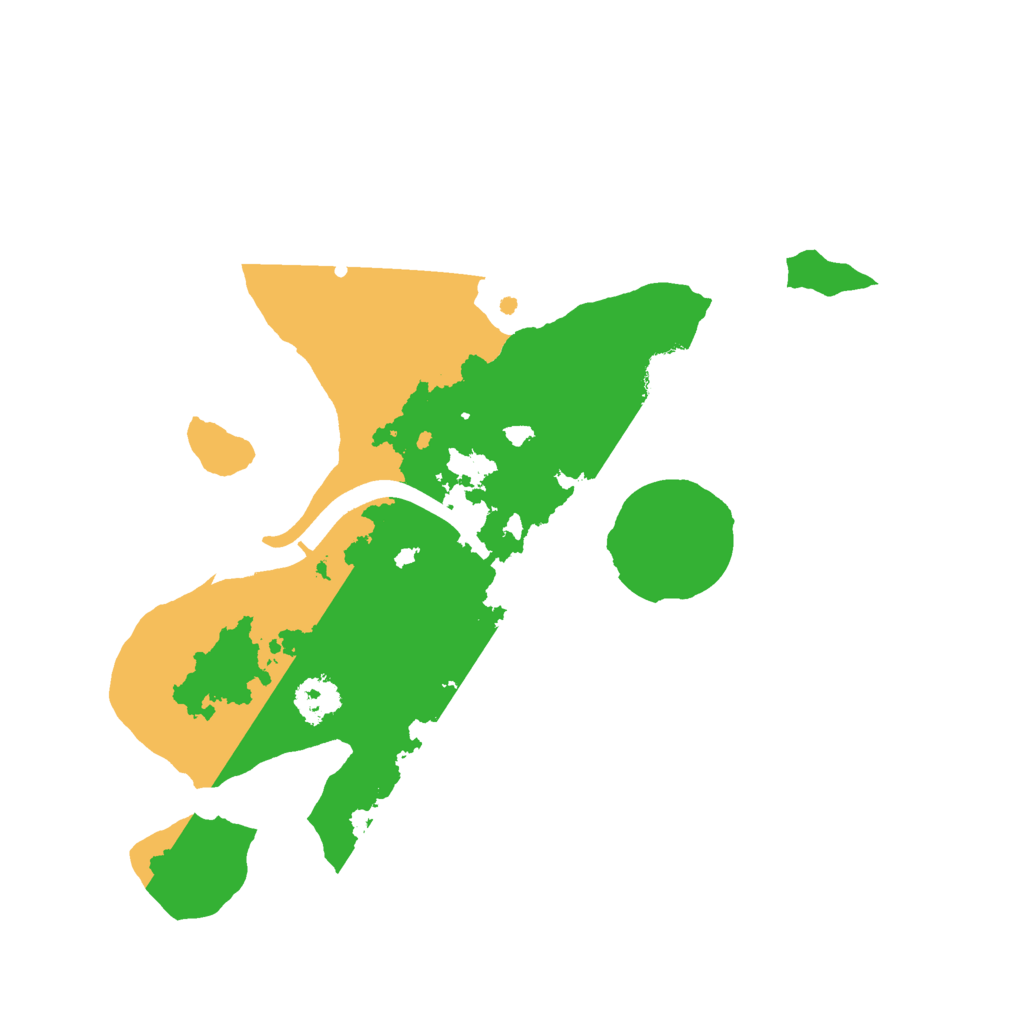 Biome Rust Map: Procedural Map, Size: 2300, Seed: 1888597638