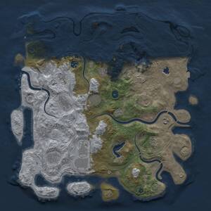 Thumbnail Rust Map: Procedural Map, Size: 4250, Seed: 843511192, 17 Monuments