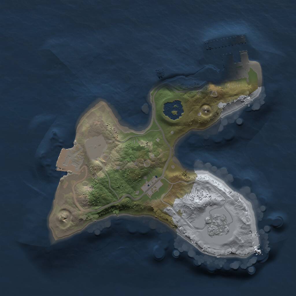 Rust Map: Procedural Map, Size: 1500, Seed: 813106896, 3 Monuments