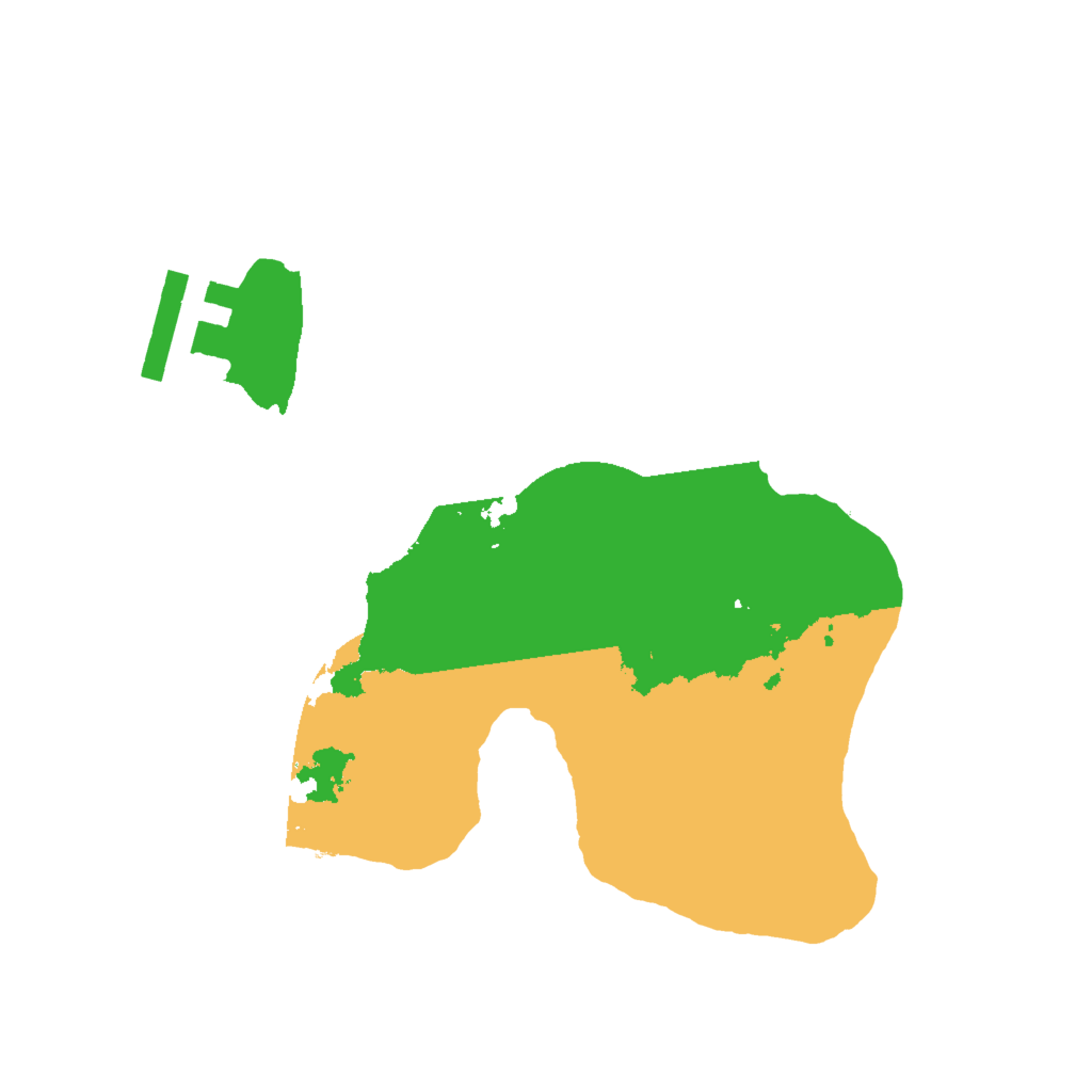 Biome Rust Map: Procedural Map, Size: 2000, Seed: 1095506812