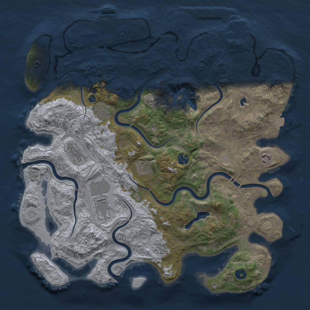 Rust Map: Procedural Map, Size: 4250, Seed: 20250530, 14 Monuments