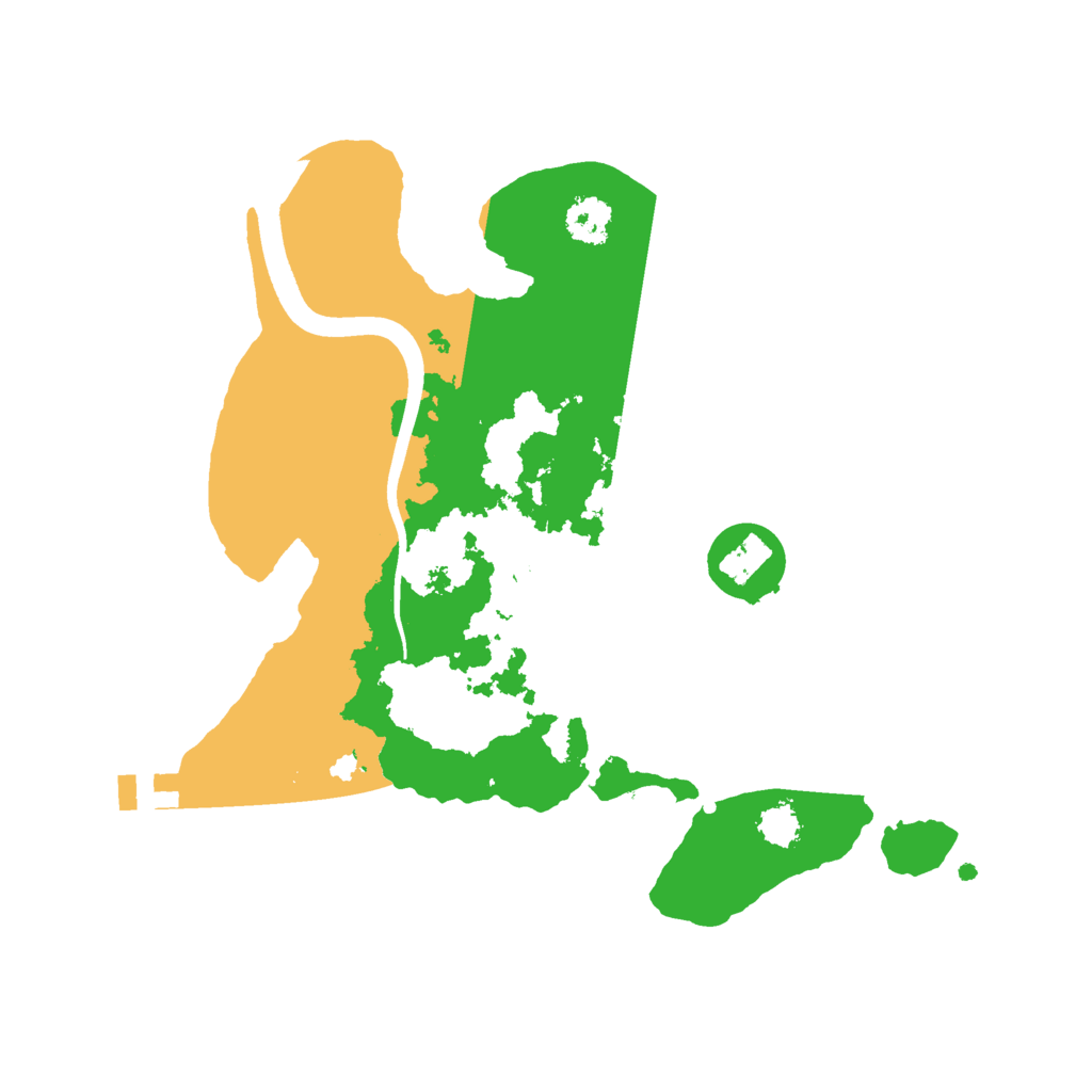 Biome Rust Map: Procedural Map, Size: 2400, Seed: 1340489170